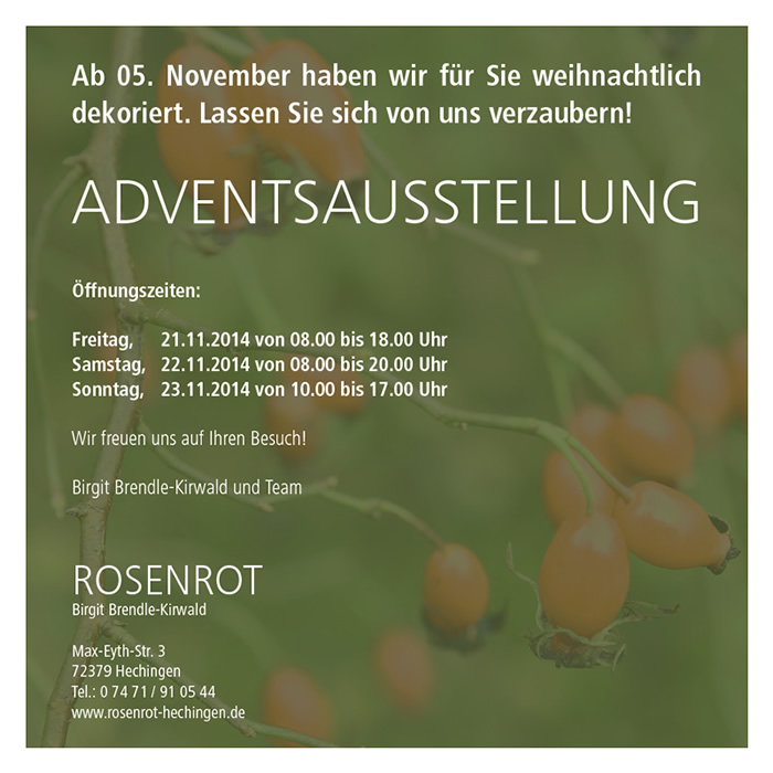 Adventsaustellung 2014